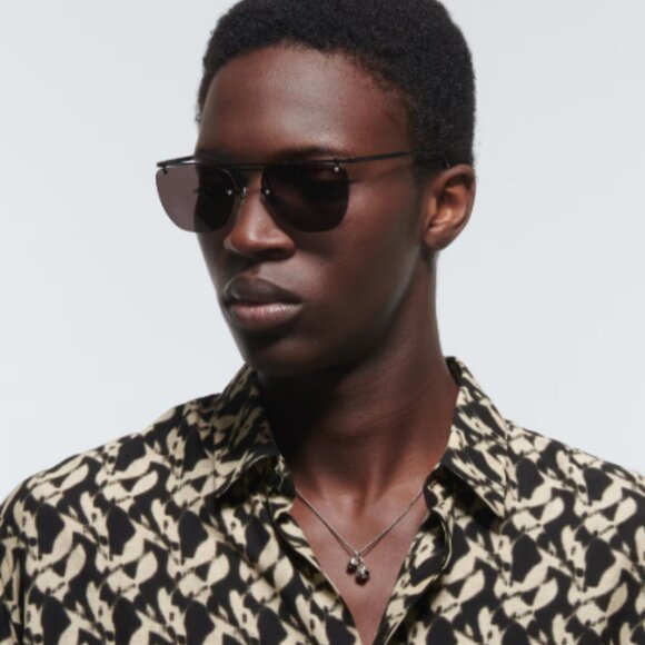 NEW SAINT LAURENT SL 600 001 UNISEX BLACK SUNGLASSES SAINT LAURENT SL600 001 - Picture 4 of 12